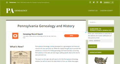 Desktop Screenshot of pennsylvaniagenealogy.org