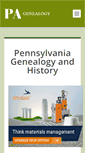 Mobile Screenshot of pennsylvaniagenealogy.org